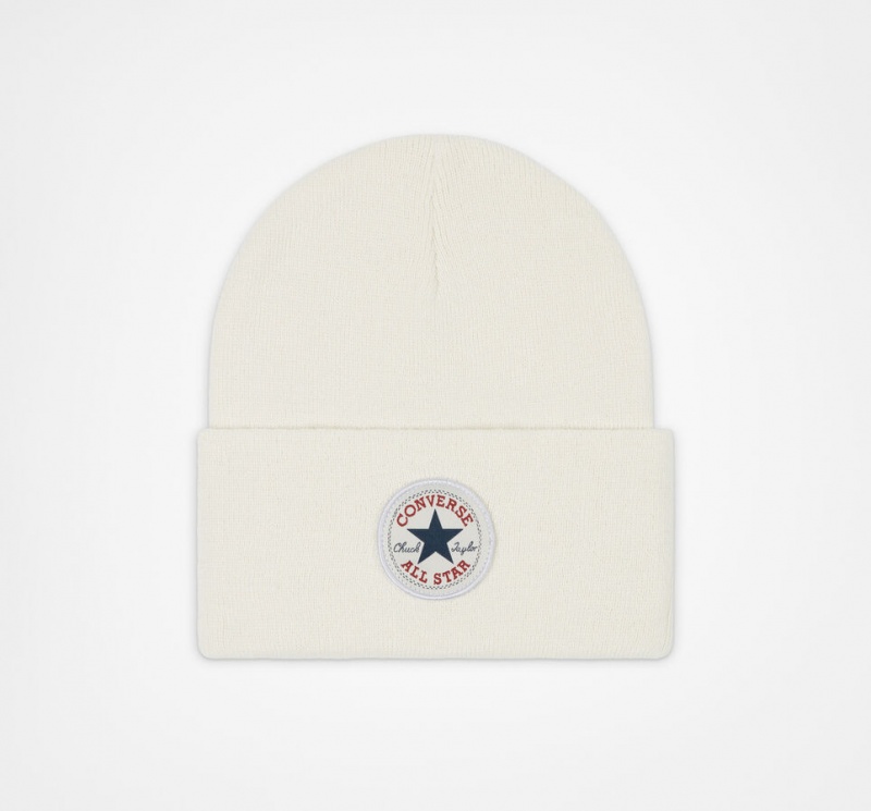 Converse Chuck Taylor All Star Patch Beanie Egret | 1932-ZTMFP