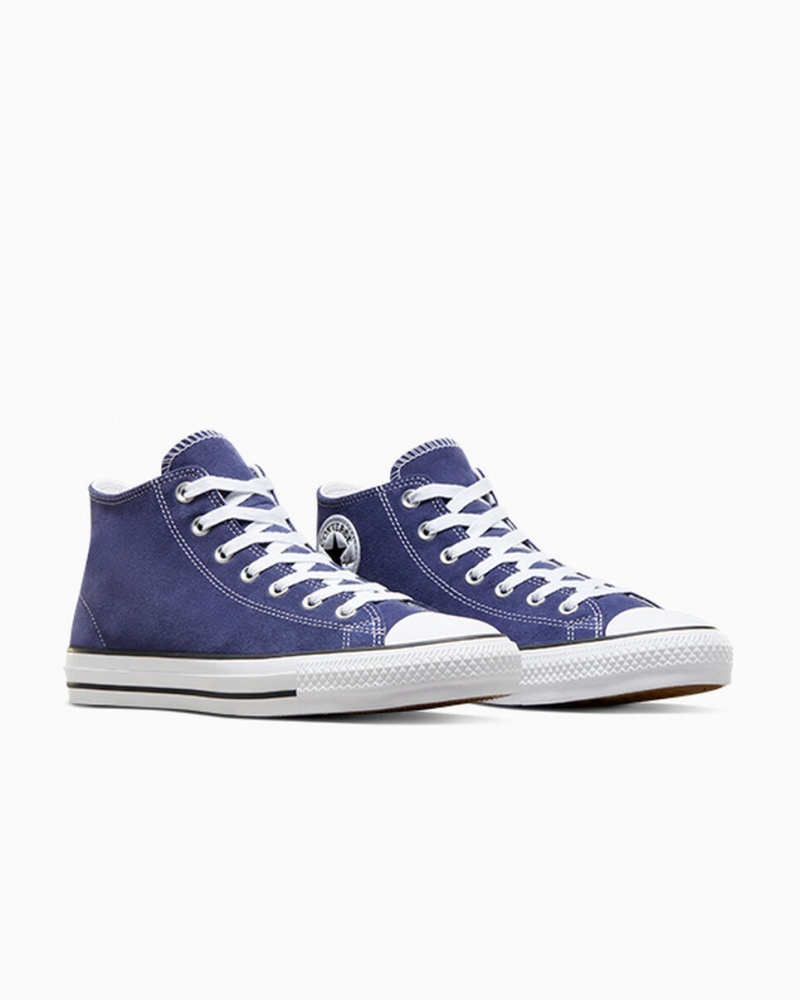 Converse Chuck Taylor All Star Pro Camurça Azuis Branco Pretas | 3059-SUVYA