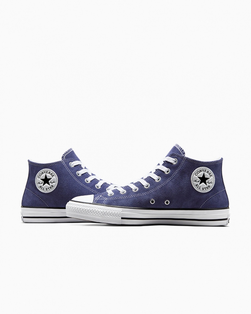 Converse Chuck Taylor All Star Pro Camurça Azuis Branco Pretas | 3059-SUVYA