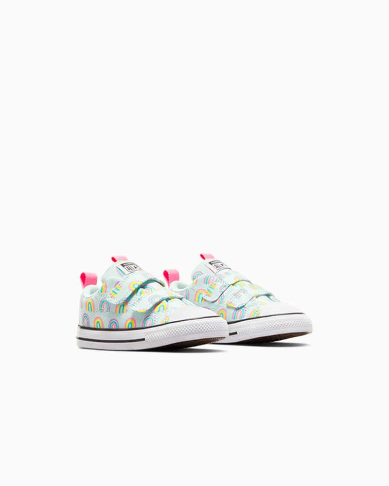 Converse Chuck Taylor All Star Rave Easy-On Rainbows Azuis Rosa | 1283-VQWLJ