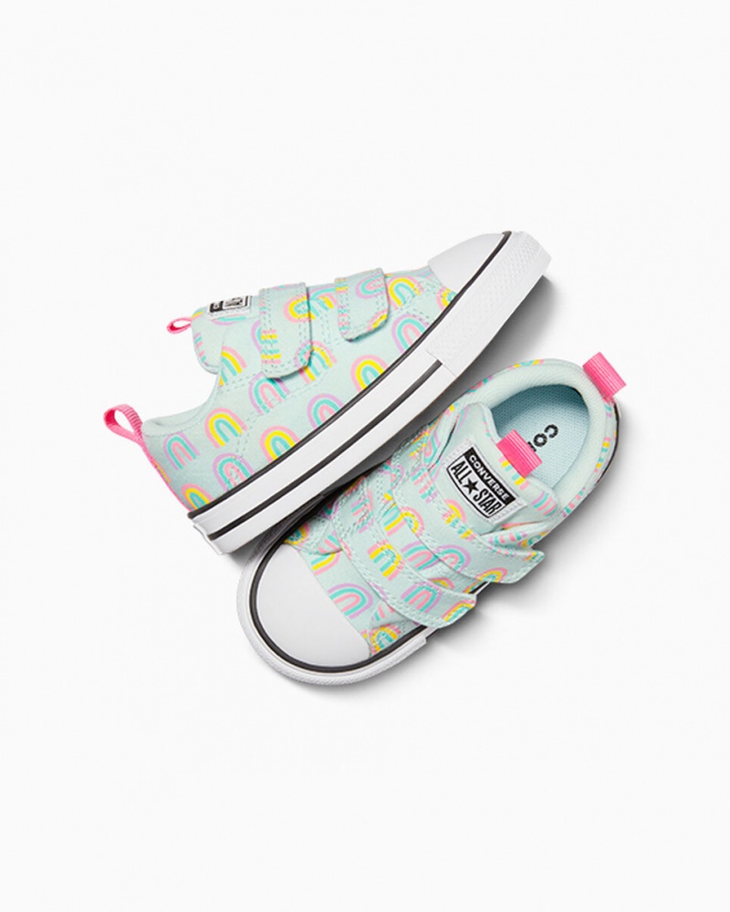 Converse Chuck Taylor All Star Rave Easy-On Rainbows Azuis Rosa | 1283-VQWLJ