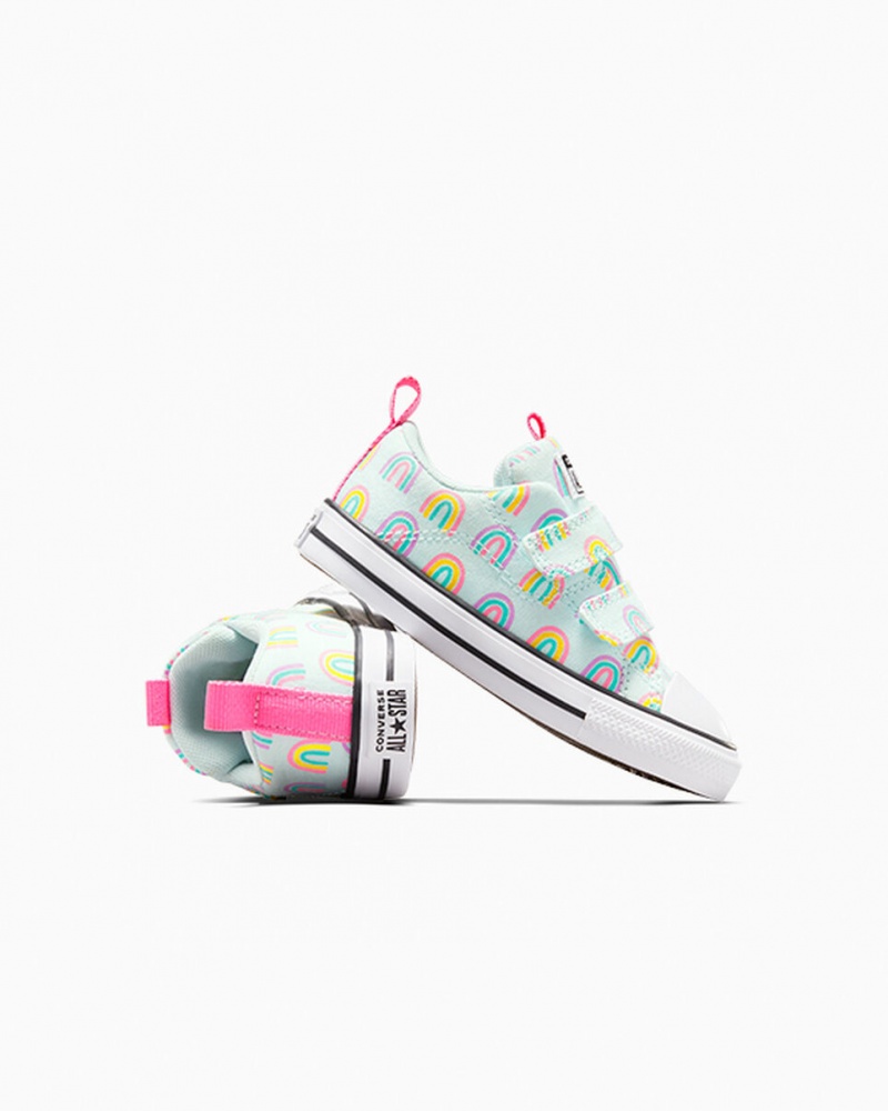 Converse Chuck Taylor All Star Rave Easy-On Rainbows Azuis Rosa | 1283-VQWLJ