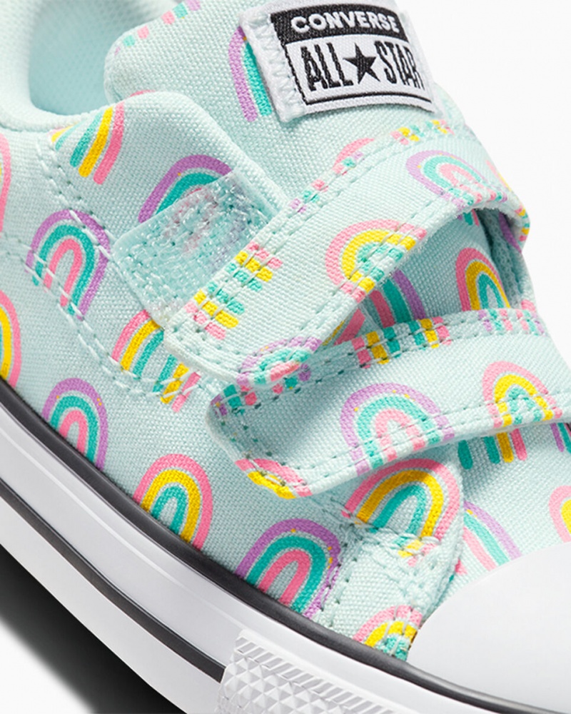 Converse Chuck Taylor All Star Rave Easy-On Rainbows Azuis Rosa | 1283-VQWLJ