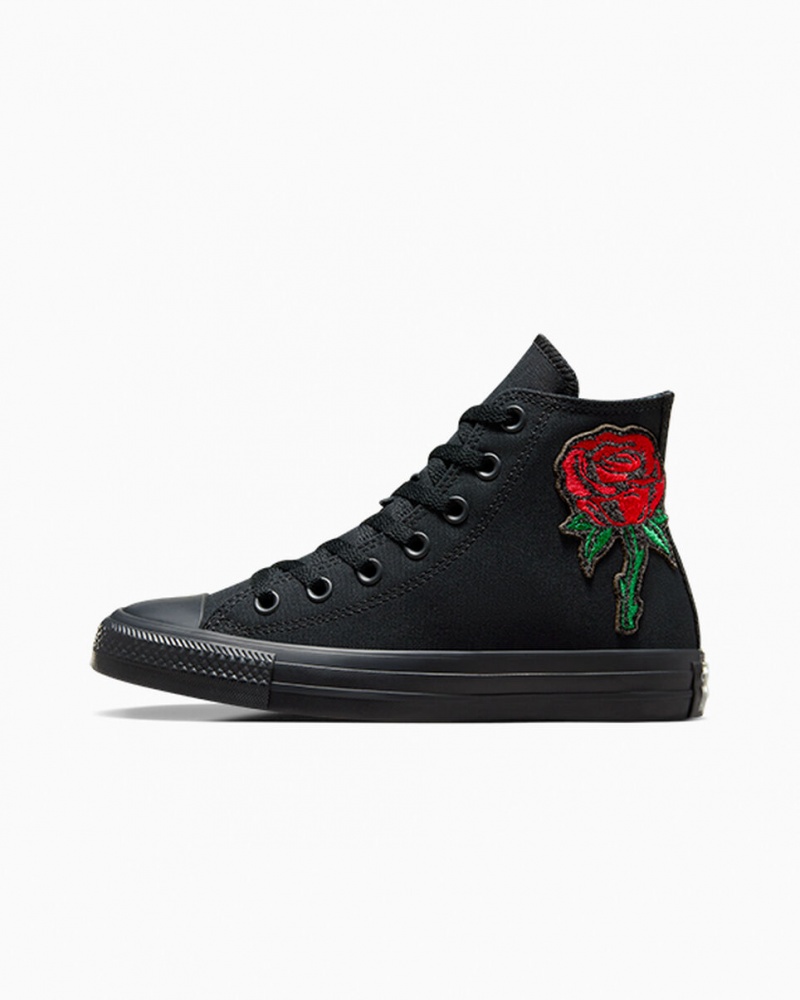 Converse Chuck Taylor All Star Rose Pretas Vermelhas Verdes | 3897-GZDBO