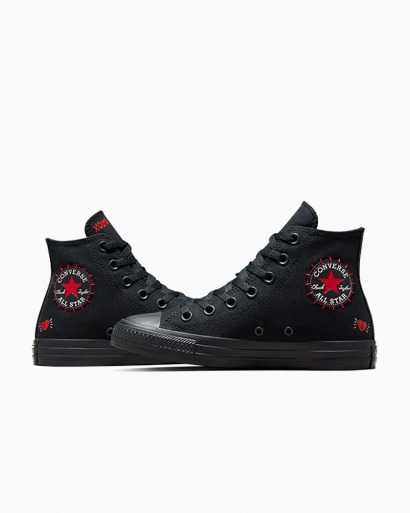 Converse Chuck Taylor All Star Rose Pretas Vermelhas Verdes | 3897-GZDBO