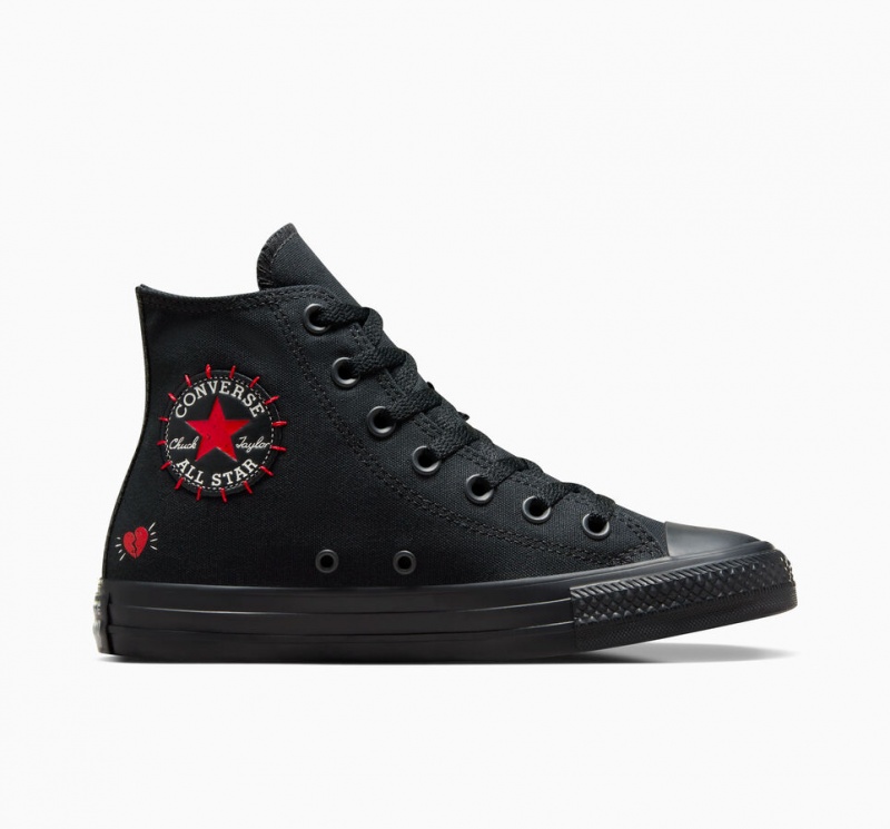 Converse Chuck Taylor All Star Rose Pretas Vermelhas Verdes | 3897-GZDBO