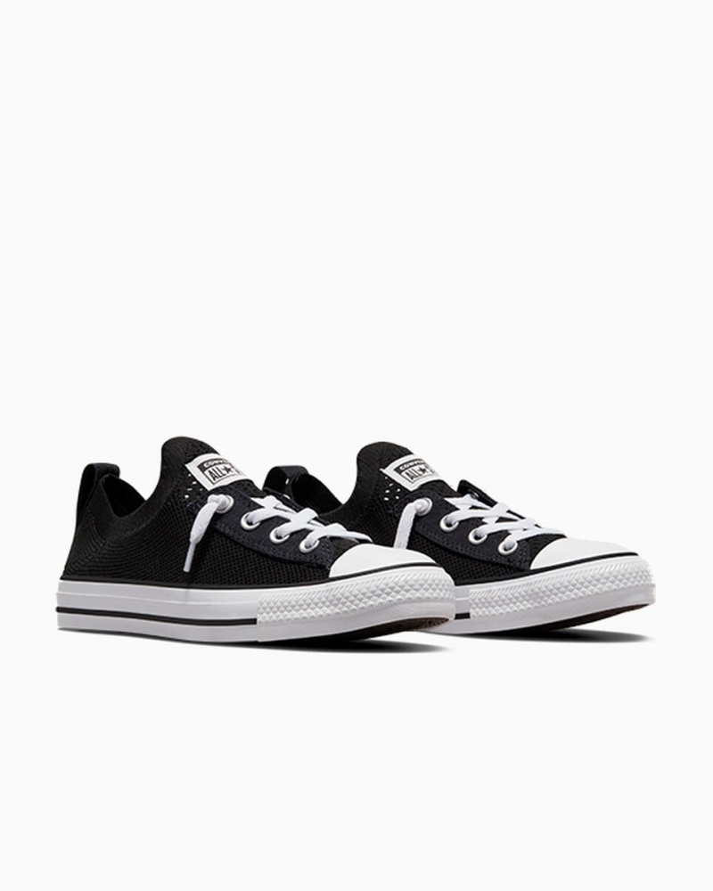 Converse Chuck Taylor All Star Shoreline Knit Slip Pretas Branco Pretas | 7394-YMLBT