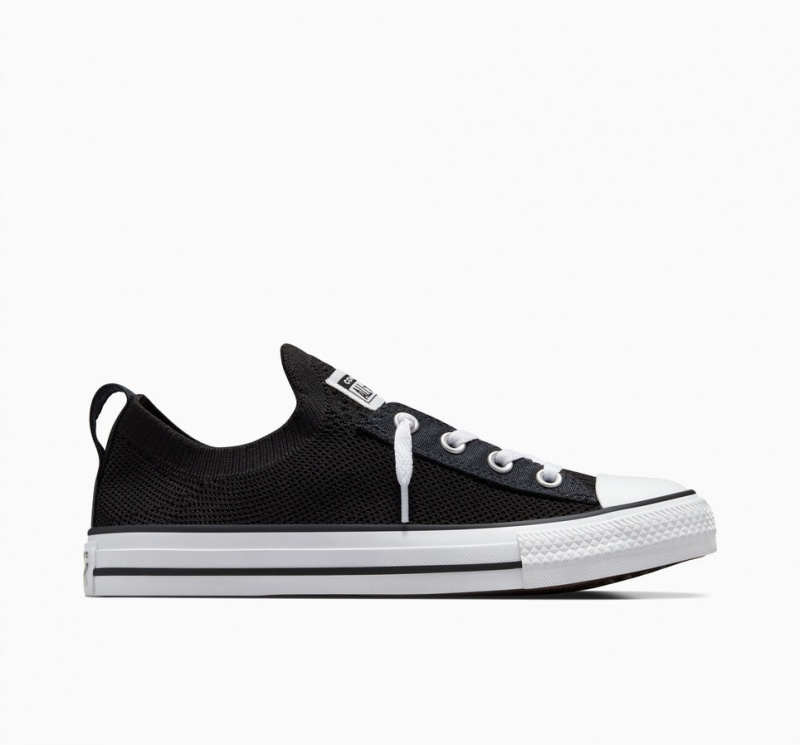 Converse Chuck Taylor All Star Shoreline Knit Slip Pretas Branco Pretas | 7394-YMLBT