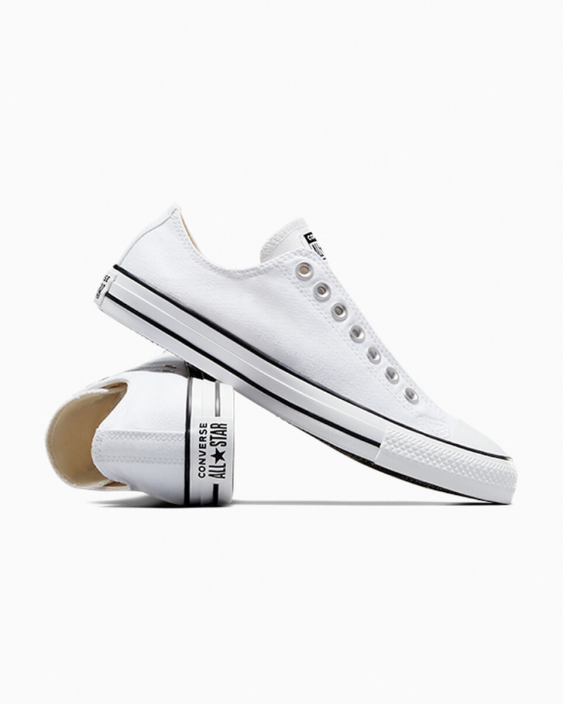 Converse Chuck Taylor All Star Slip Branco Pretas Branco | 7680-BIYVN