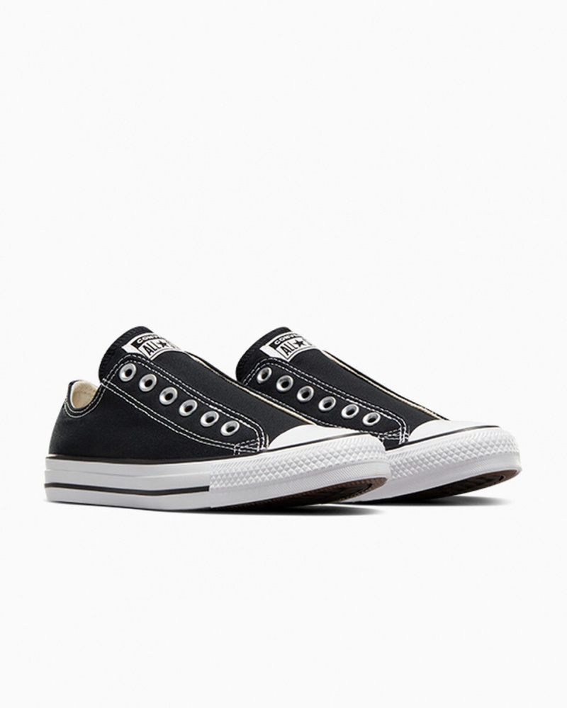 Converse Chuck Taylor All Star Slip Pretas Branco Pretas | 9687-MPNJY