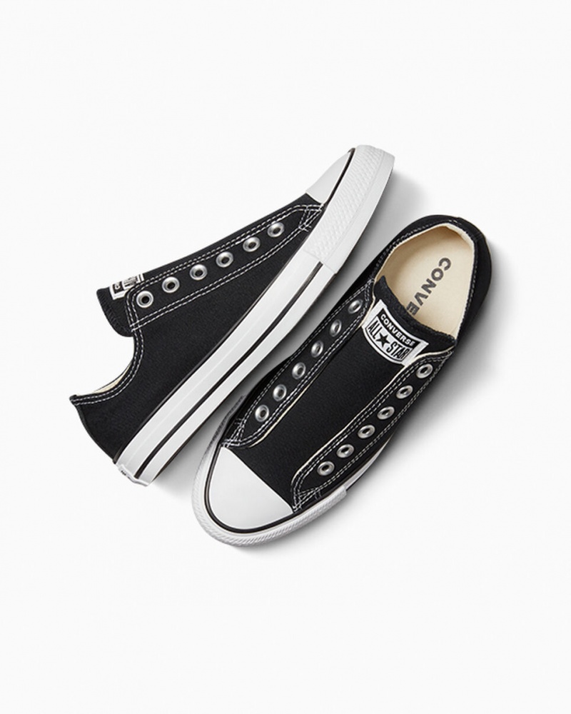 Converse Chuck Taylor All Star Slip Pretas Branco Pretas | 9687-MPNJY