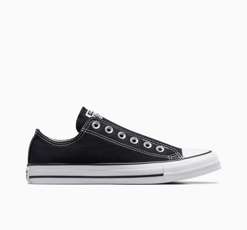 Converse Chuck Taylor All Star Slip Pretas Branco Pretas | 9687-MPNJY