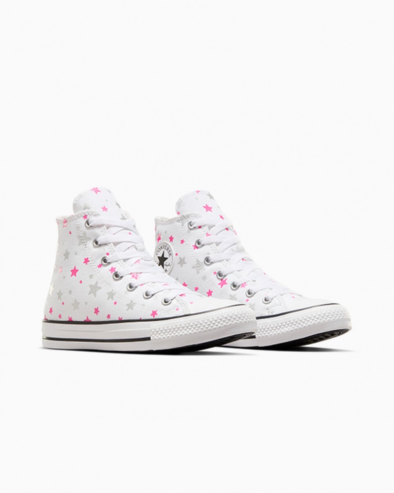 Converse Chuck Taylor All Star Sparkle Branco Rosa Branco | 5468-SGTWY