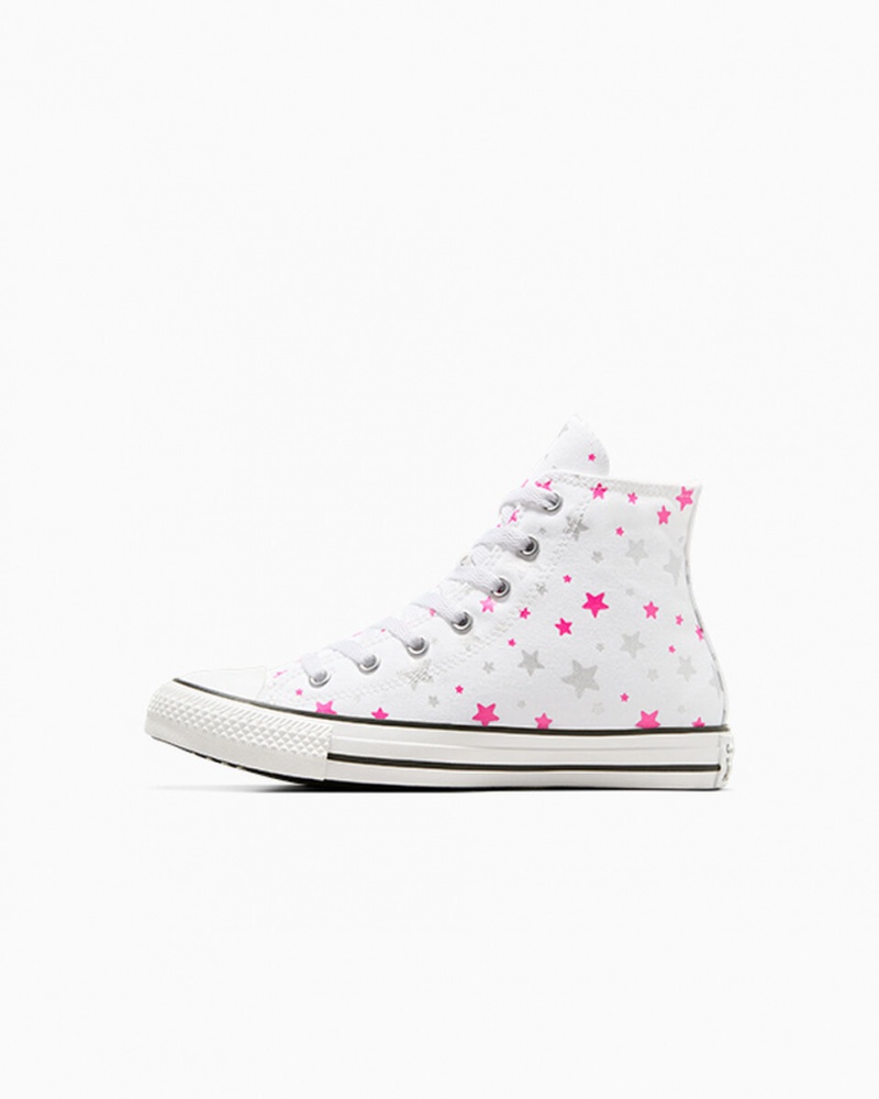 Converse Chuck Taylor All Star Sparkle Branco Rosa Branco | 6105-CMTVE