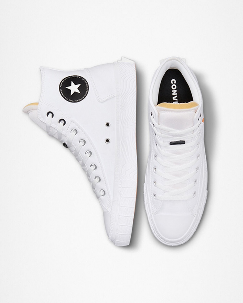 Converse Chuck Taylor Alt Star Lona Branco Pretas Branco | 4927-YRZKL