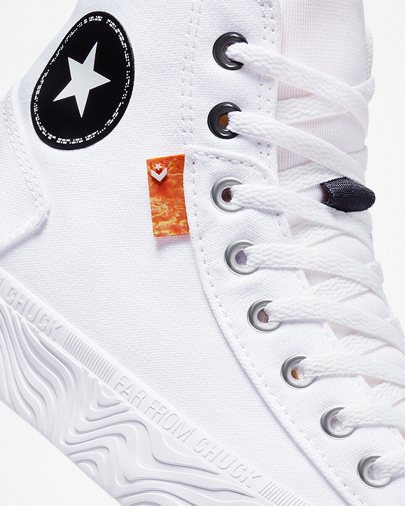 Converse Chuck Taylor Alt Star Lona Branco Pretas Branco | 4927-YRZKL