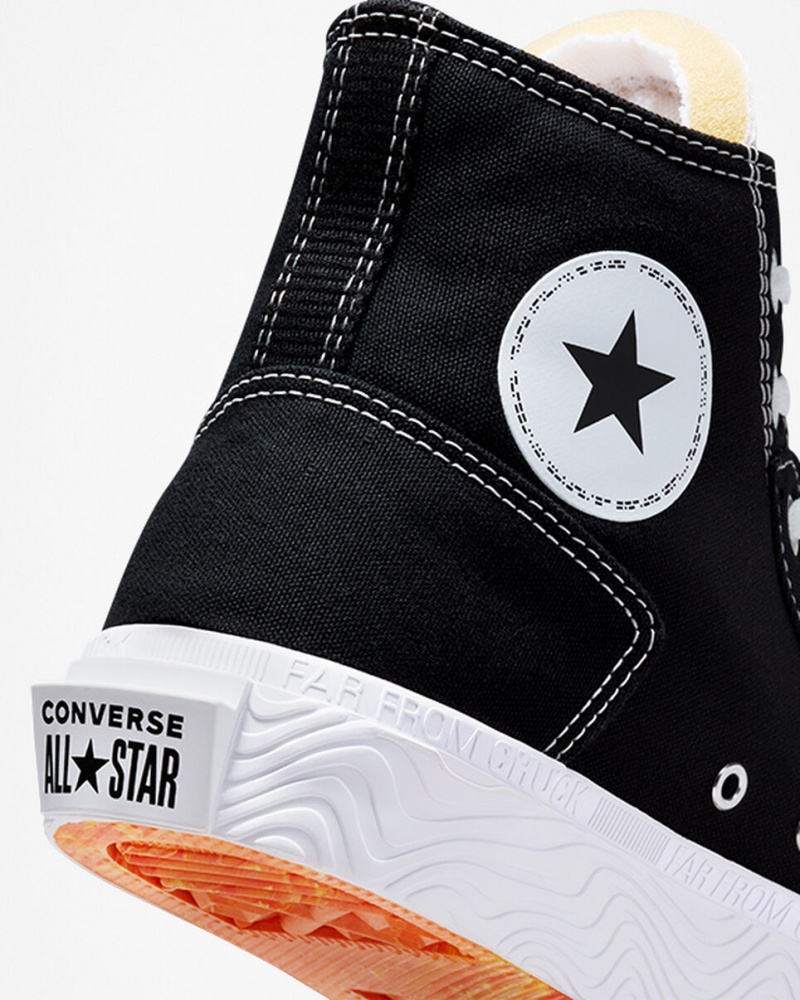 Converse Chuck Taylor Alt Star Lona Pretas Branco Branco | 9281-CVONW