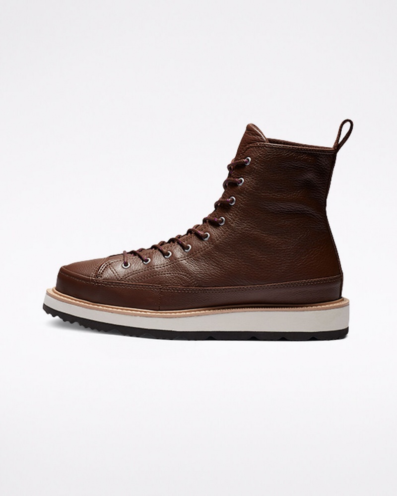 Converse Chuck Taylor Crafted Boot Chocolate Luz Pretas | 9053-CBMOI