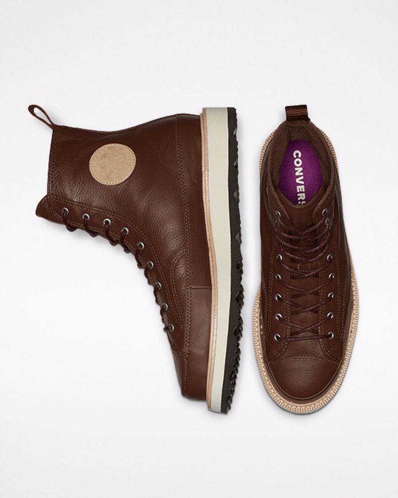 Converse Chuck Taylor Crafted Boot Chocolate Luz Pretas | 9053-CBMOI