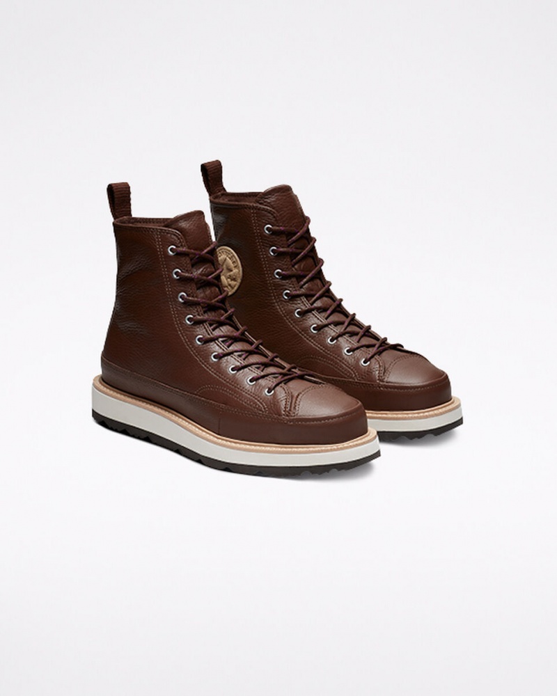 Converse Chuck Taylor Crafted Boot Chocolate Luz Pretas | 9053-CBMOI