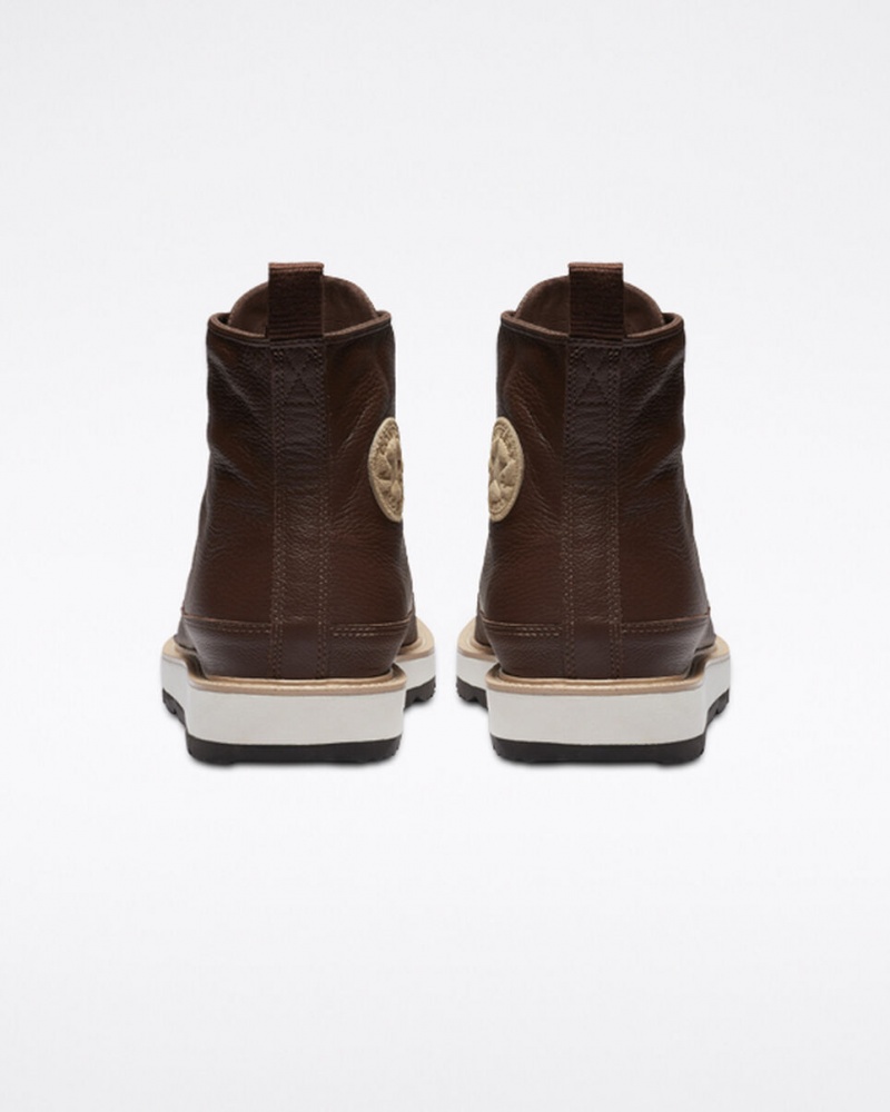 Converse Chuck Taylor Crafted Boot Chocolate Luz Pretas | 9053-CBMOI