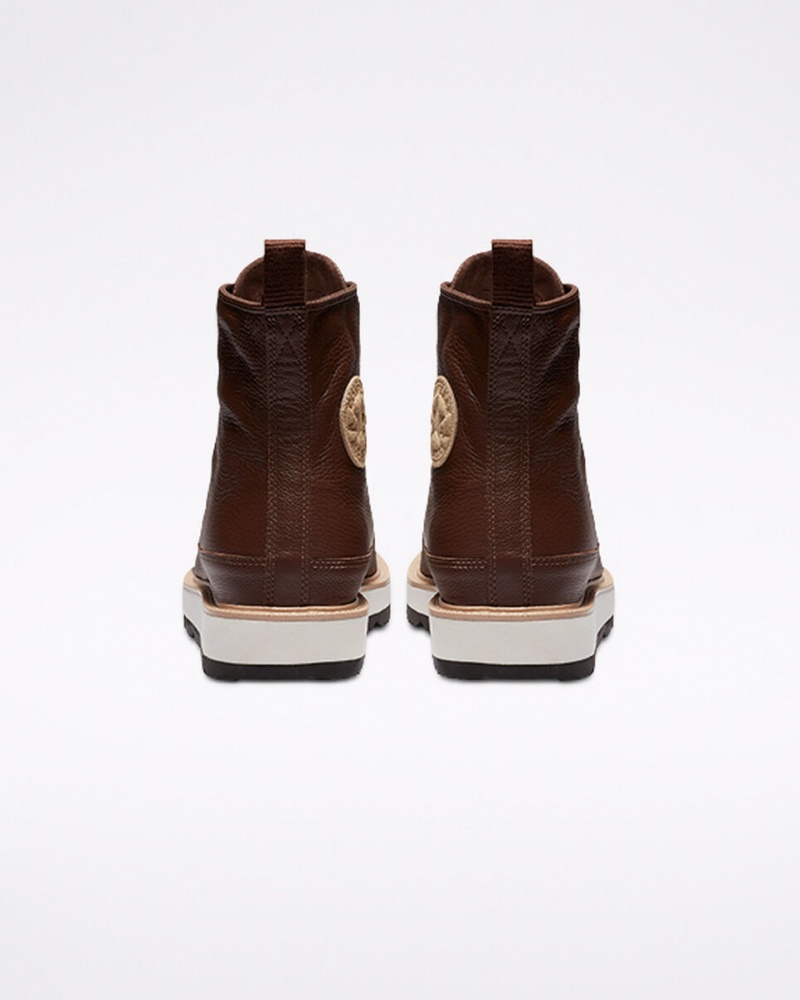 Converse Chuck Taylor Crafted Boot Chocolate Luz Pretas | 9053-CBMOI