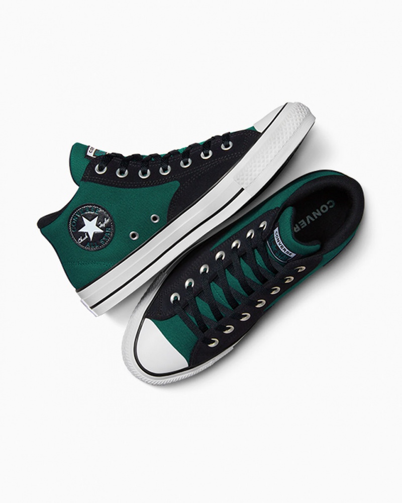 Converse Chuck Taylor Malden Street Pretas Branco | 0276-XAWVQ