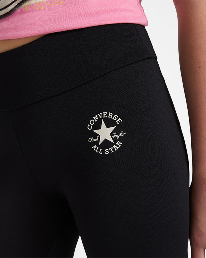 Converse Chuck Taylor Patch High Rise Leggings Pretas | 9517-IKRQF