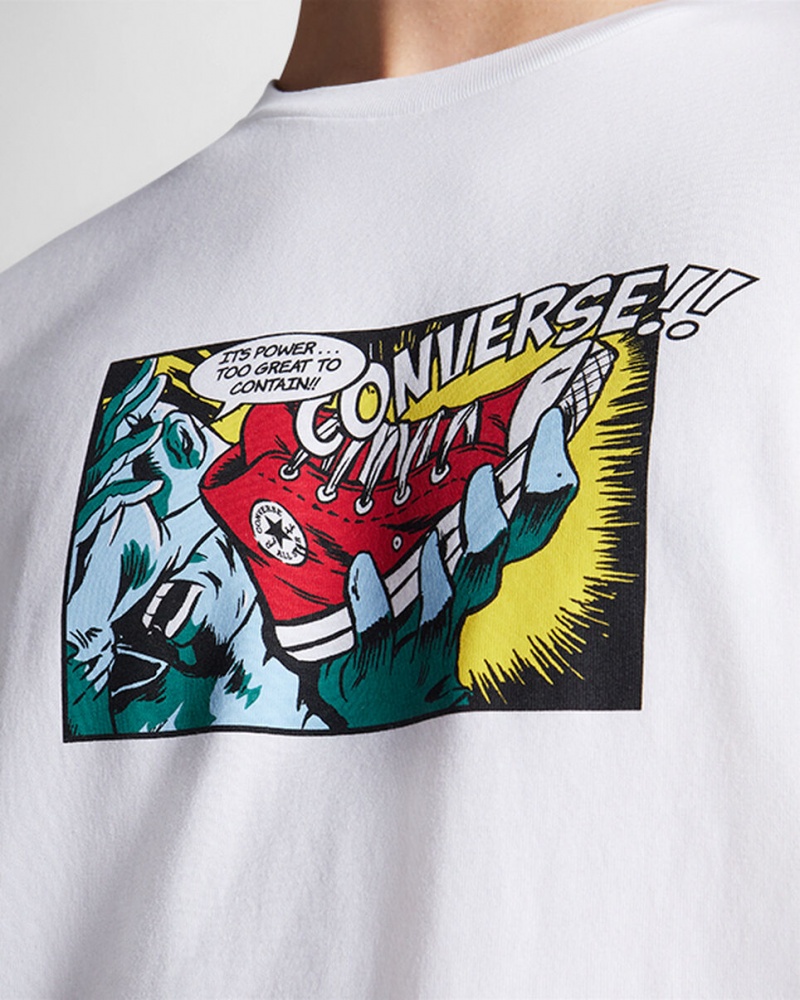 Converse Comic T-Shirt Branco | 0175-VXFRP