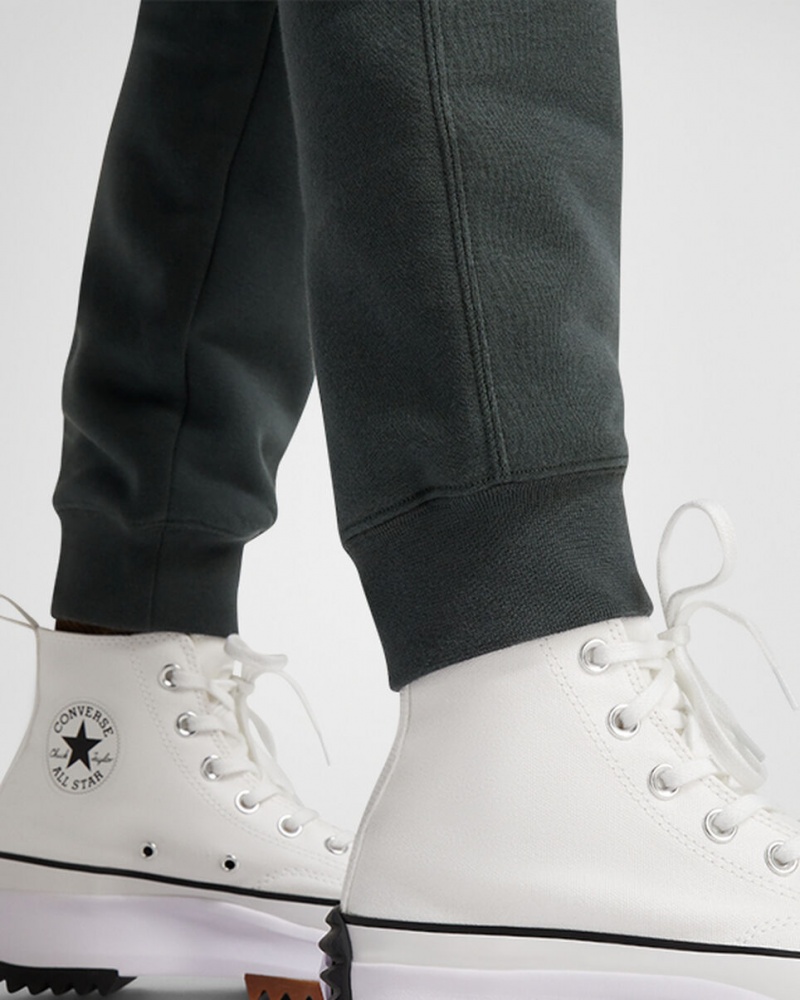 Converse Converse Go-To All Star Patch Standard-Fit Fleece Sweatpants Verdes | 8254-UBTAG