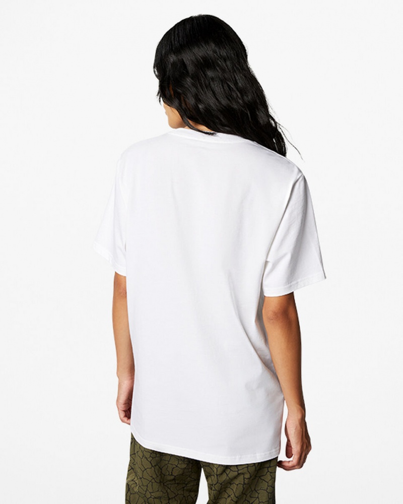 Converse Converse Go-To All Star Patch Standard-Fit T-Shirt Branco | 3567-YQORL