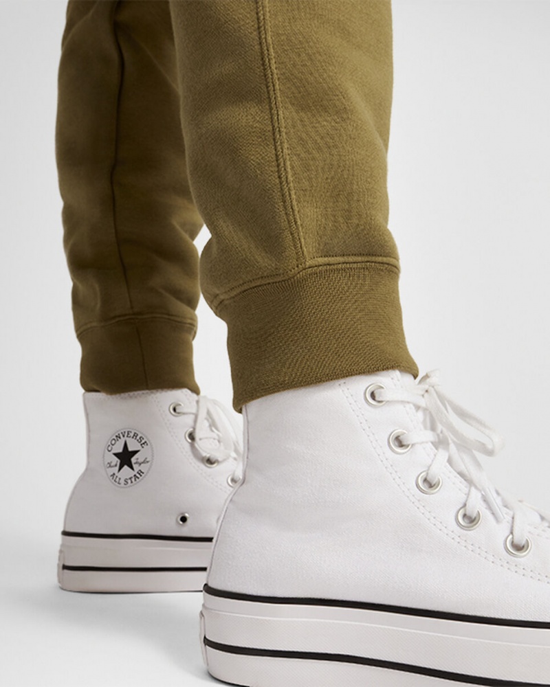 Converse Converse Go-To Embroidered Star Chevron Standard-Fit Fleece Sweatpant Cosmic Turtle | 9127-ZUJFY