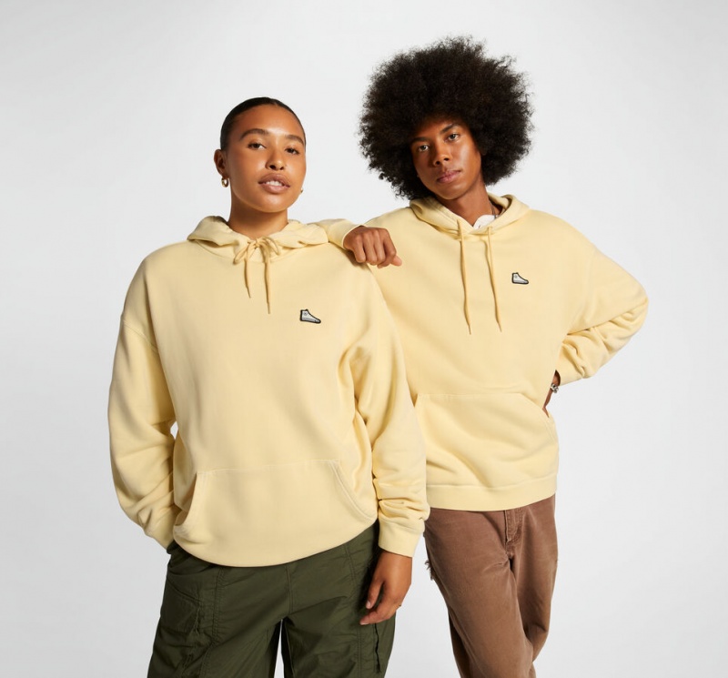 Converse Converse Go-To Sneaker Patch Loose-Fit Pullover Hoodie Open Sesame | 5134-JGPBF