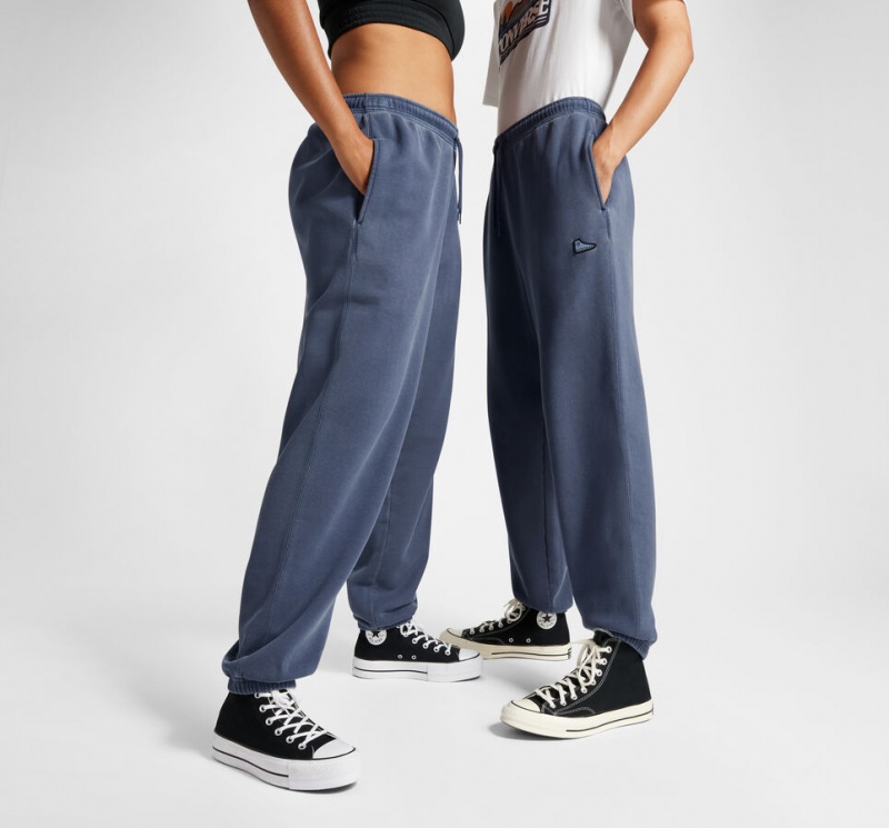 Converse Converse Go-To Sneaker Patch Loose-Fit Sweatpants Azuis | 3851-UPERF