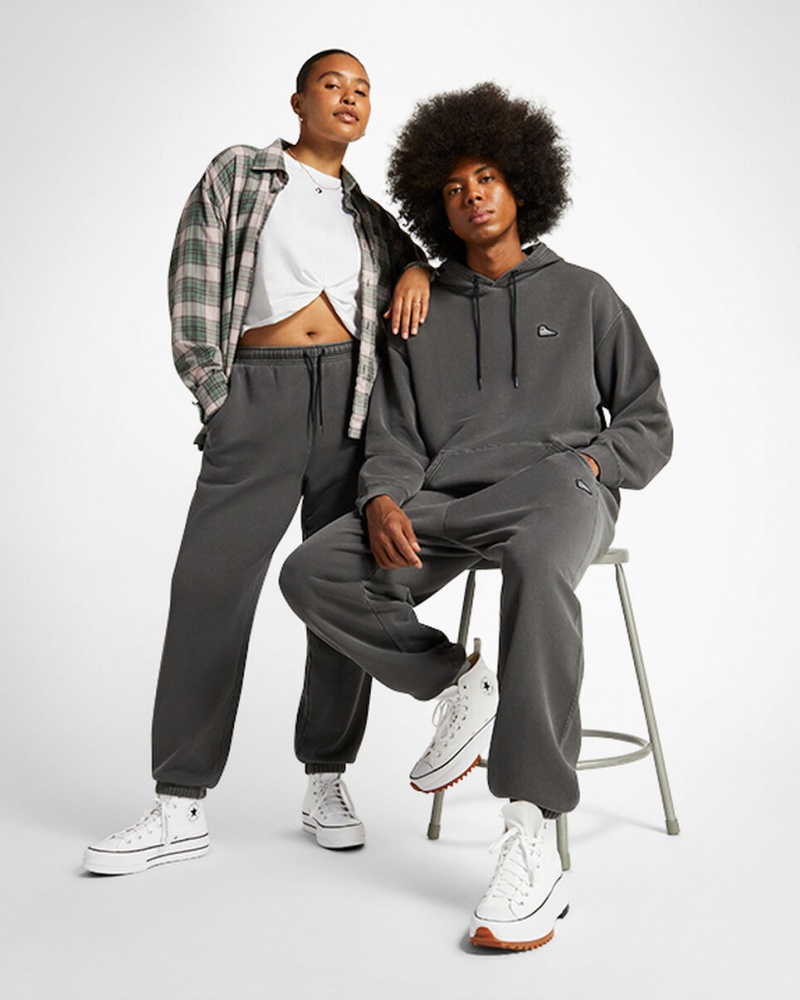 Converse Converse Go-To Sneaker Patch Loose-Fit Sweatpants Pretas | 5378-AWDNK