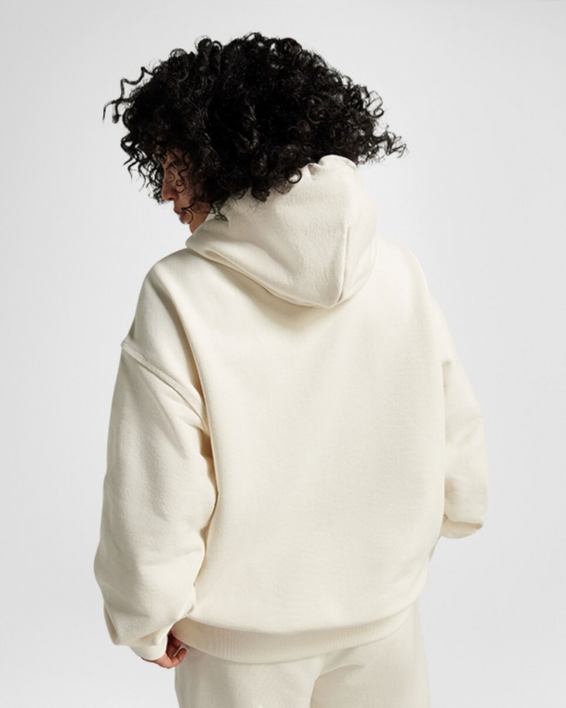 Converse Converse Gold Standard Loose-Fit Pullover Hoodie Egret | 3925-USYLD