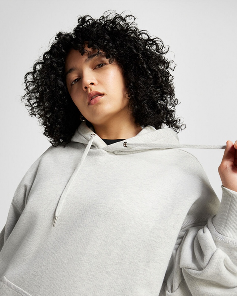 Converse Converse Gold Standard Loose-Fit Pullover Hoodie Luz Cinzentas | 6487-NAZXT