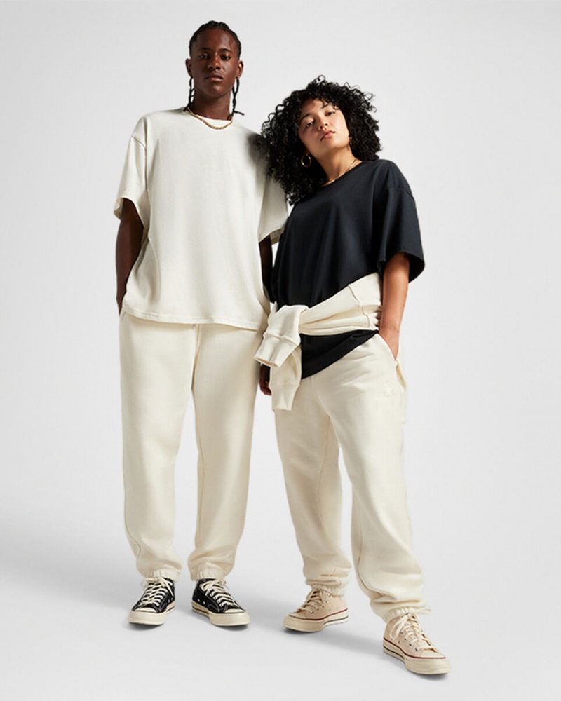 Converse Converse Gold Standard Loose-Fit Sweatpants Egret | 3156-OEZFH