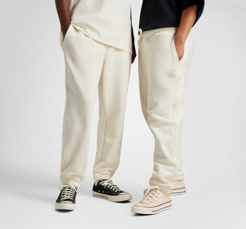 Converse Converse Gold Standard Loose-Fit Sweatpants Egret | 3156-OEZFH