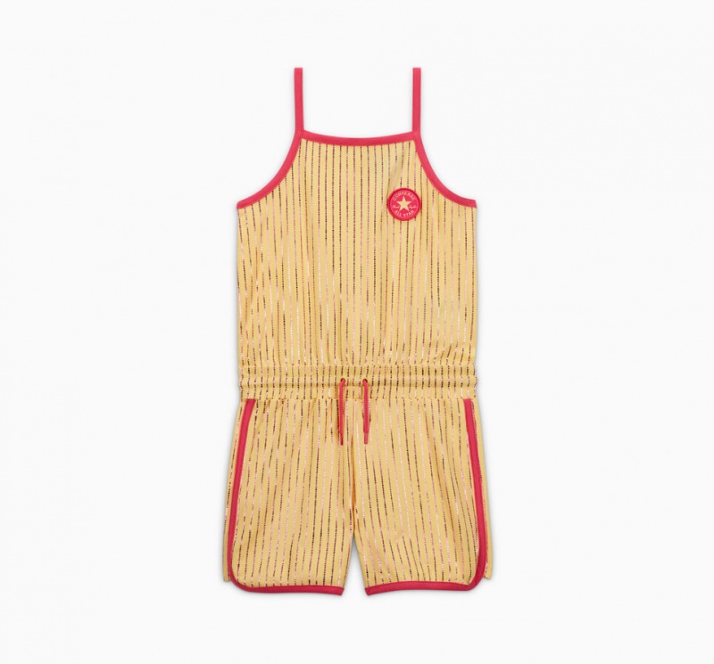 Converse Converse Shine Printed Romper Sunny Oasis | 9457-BOKWI