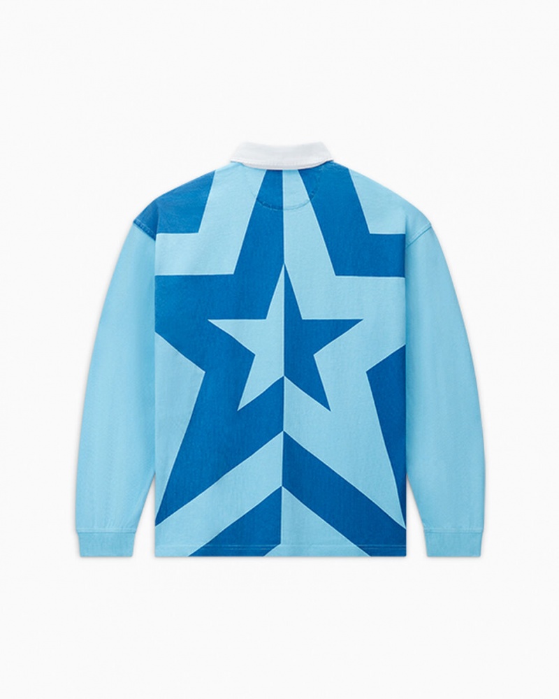 Converse Converse x Awake NY Rugby Shirt Baltic Sea | 8356-QVMOA