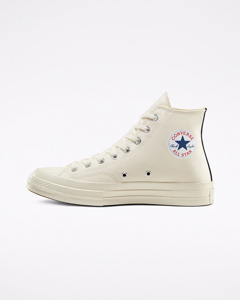 Converse Converse x Comme des Garçons PLAY Chuck 70 Branco Vermelhas | 8172-XFTNC