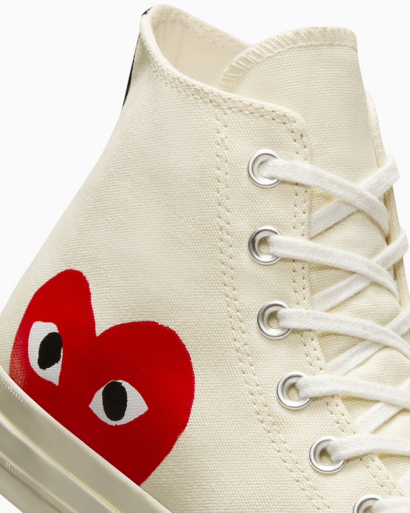 Converse Converse x Comme des Garçons PLAY Chuck 70 Branco Vermelhas | 8172-XFTNC