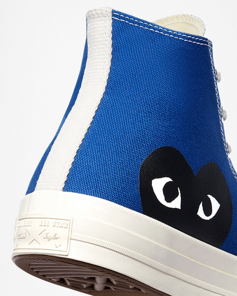 Converse Converse x Comme des Garçons PLAY Chuck 70 Azuis Pretas | 6532-ULKWC