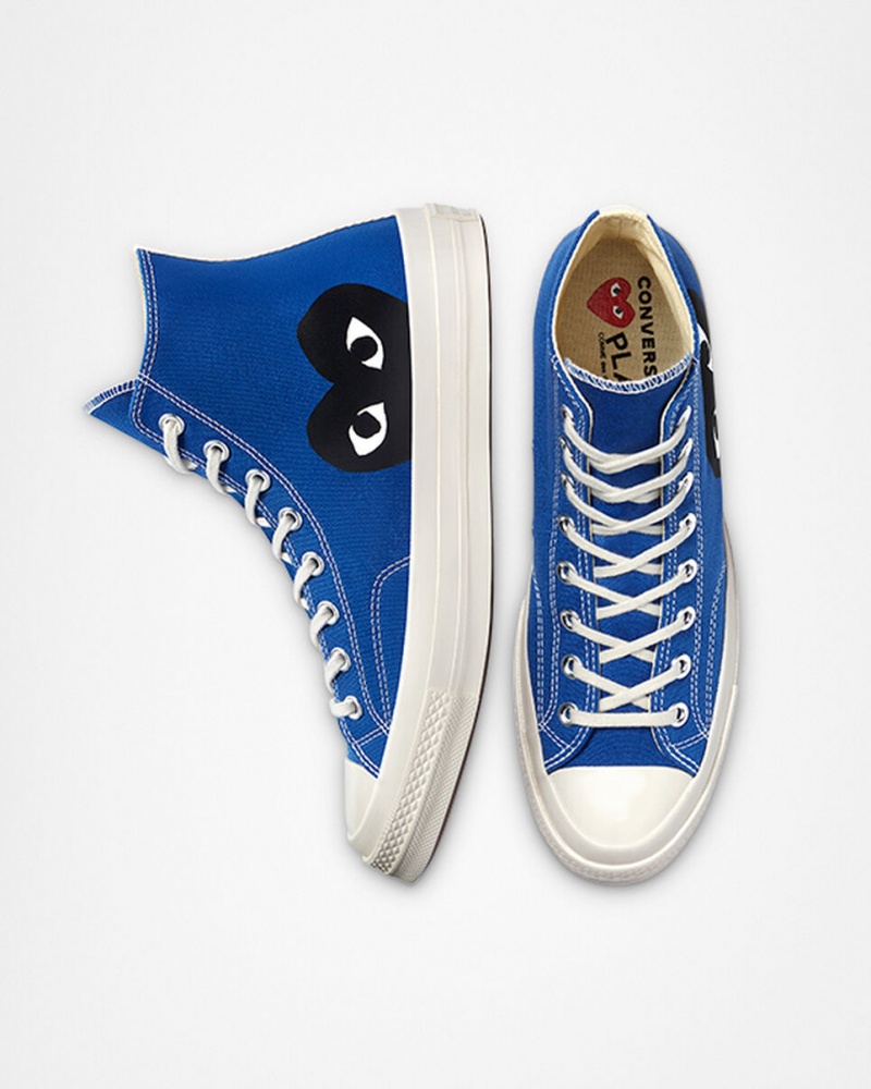 Converse Converse x Comme des Garçons PLAY Chuck 70 Azuis Pretas | 6532-ULKWC