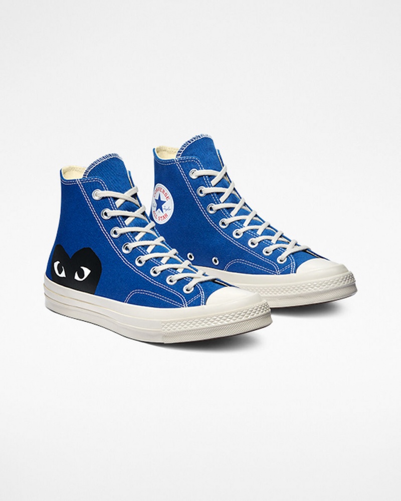 Converse Converse x Comme des Garçons PLAY Chuck 70 Azuis Pretas | 6532-ULKWC