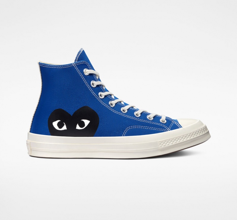 Converse Converse x Comme des Garçons PLAY Chuck 70 Azuis Pretas | 6532-ULKWC