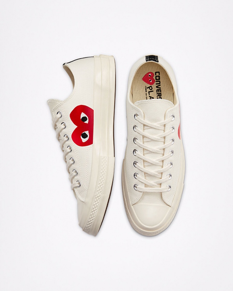 Converse Converse x Comme des Garçons PLAY Chuck 70 Branco Vermelhas | 8351-ANKTV