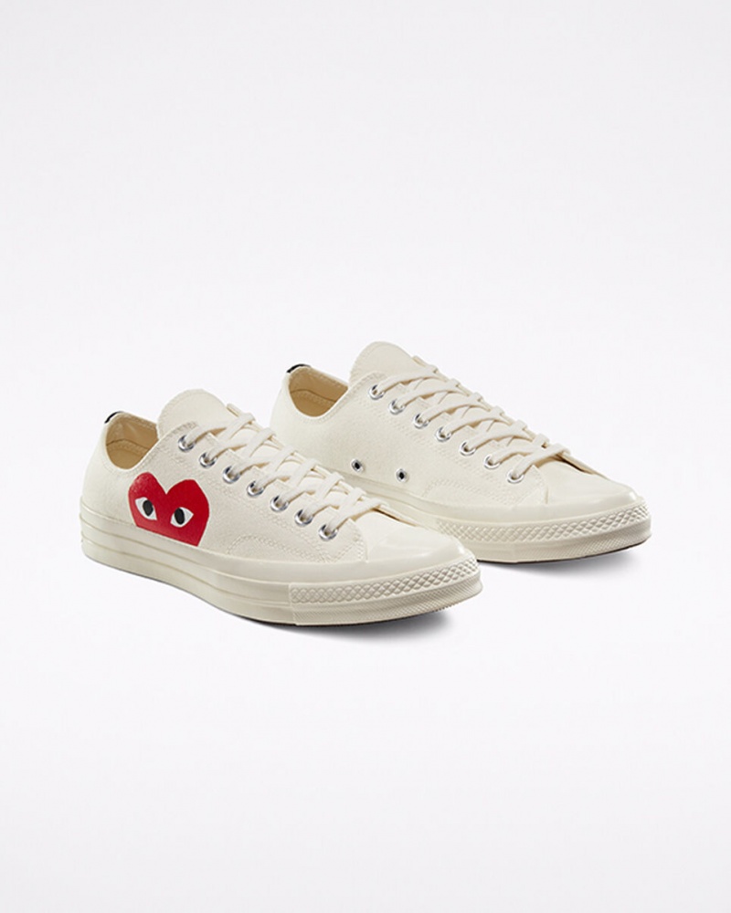 Converse Converse x Comme des Garçons PLAY Chuck 70 Branco Vermelhas | 8351-ANKTV