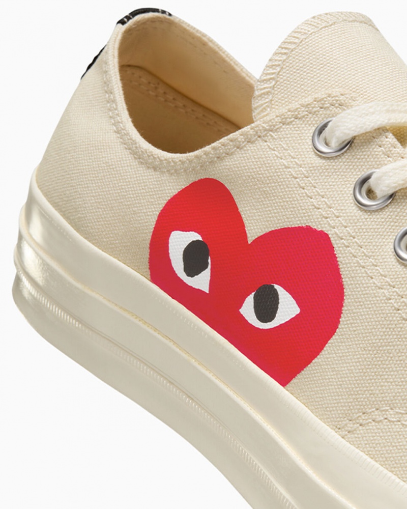 Converse Converse x Comme des Garçons PLAY Chuck 70 Branco Vermelhas | 8351-ANKTV